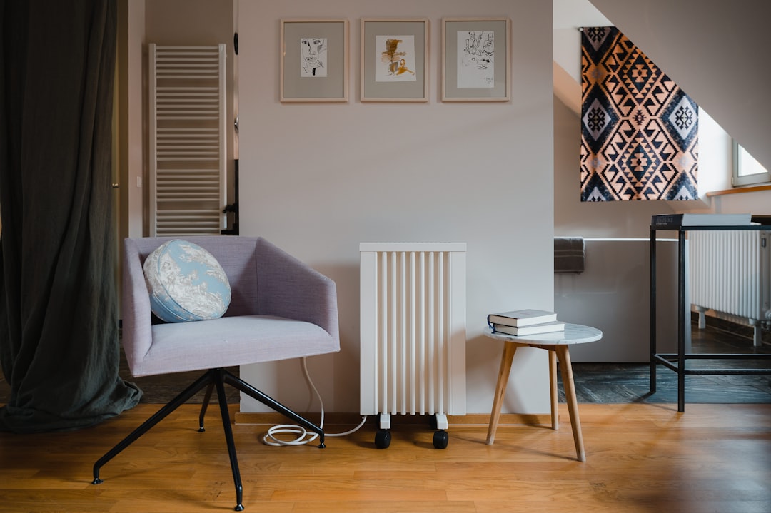 Home room with an electric heater illustrating heating-system and room-comfort context