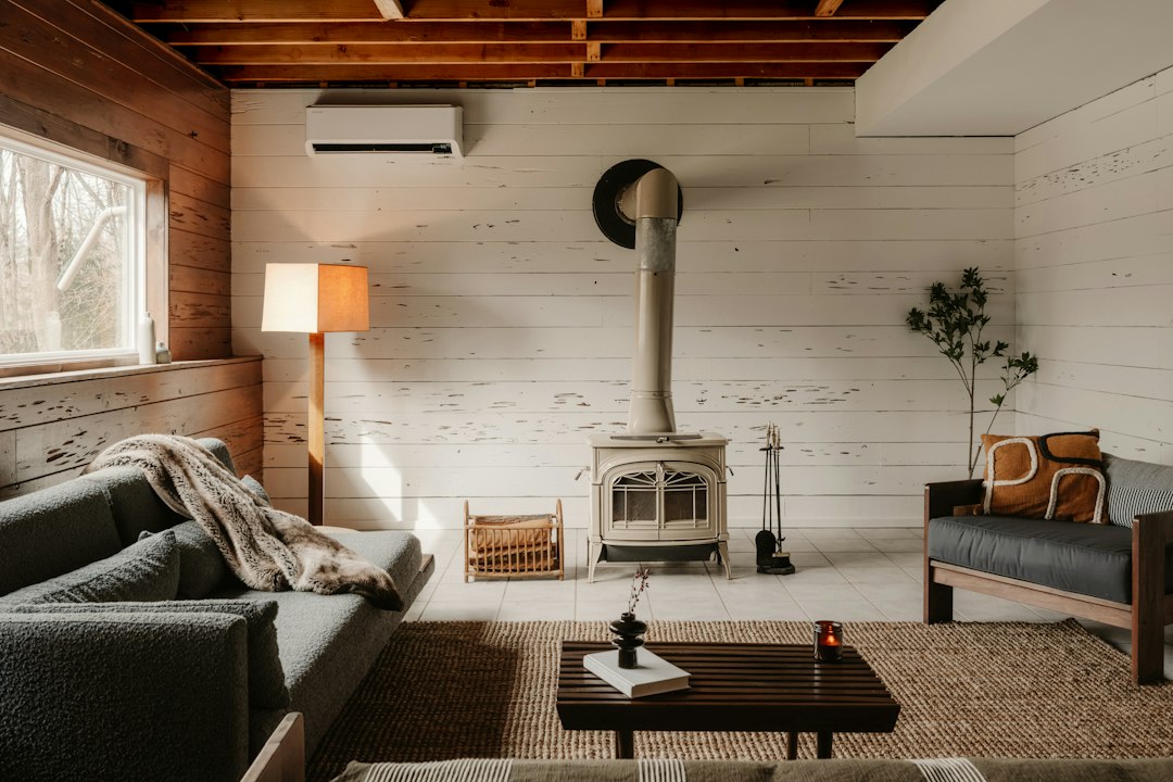 Living room interior illustrating room comfort and thermostat placement context